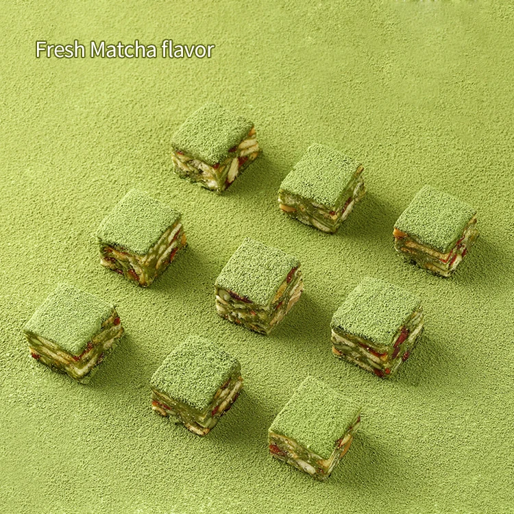 BE CHEERY Snow crisp  cake dessert Matcha leisure snack egg yolk pastry dry nougat