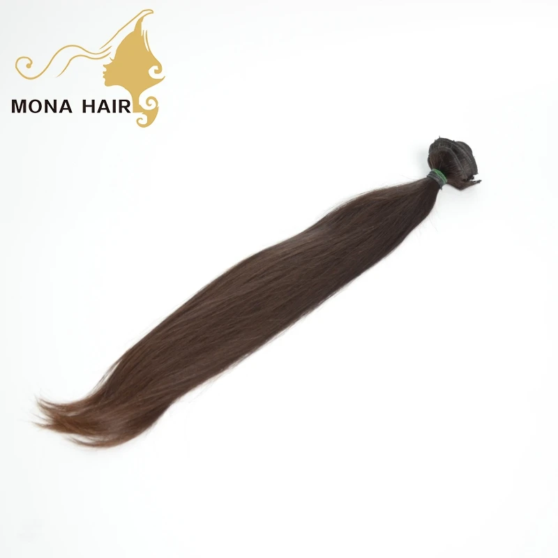 Mona hair extensions Instant Length and Volume Clip-In Hair Extensions Pure and Unprocessed Human Hair Weft Double Weft