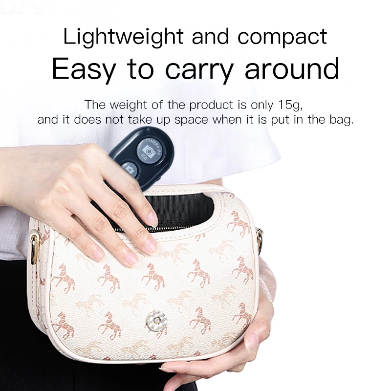 
2021 New Style Selfie Remote Shutter Release Mini Wireless Self-Timer Shutter Bt Remote Control Clicker Button 