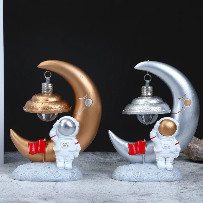  Лидер продаж маленький светодиодный ночник из смолы персонажи астронавта декоративные светильники для дома креативные подарки