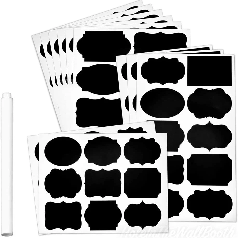 Этикетки для классной доски, многоразовые наклейки для классной доски, самоклеящиеся бумажные этикетки, наклейки, съемные этикетки для еды