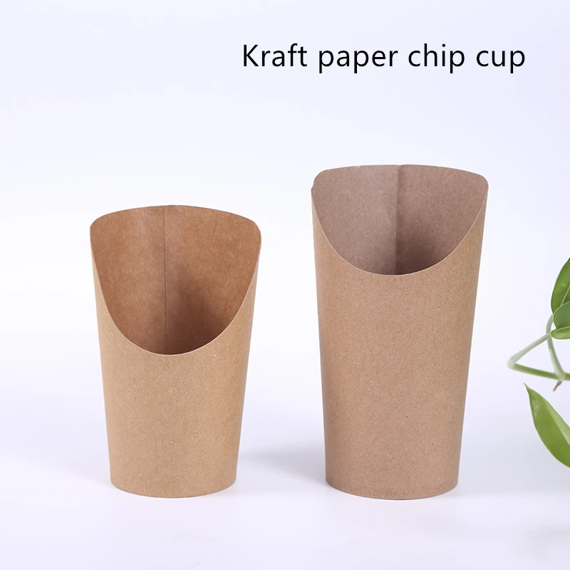High-Quality Paper Fry Chips Cup Custom Printed Disposable Egg Puff Paper Cups