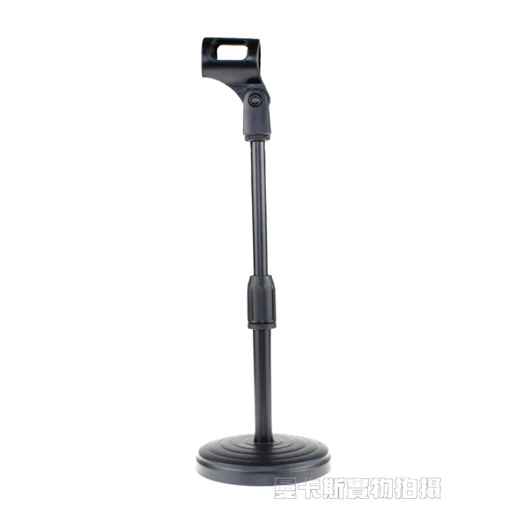 High Quality Professional Round Base Desktop Table Microphone Stand with Mic Clamp