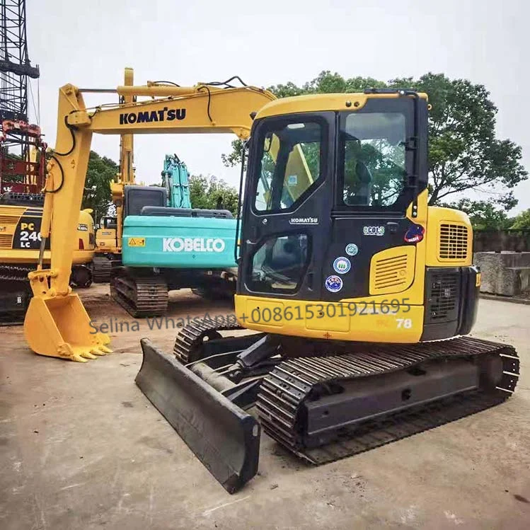 Used Small Excavator Komatsu PC 78 mini digger With Rubber Track on sale