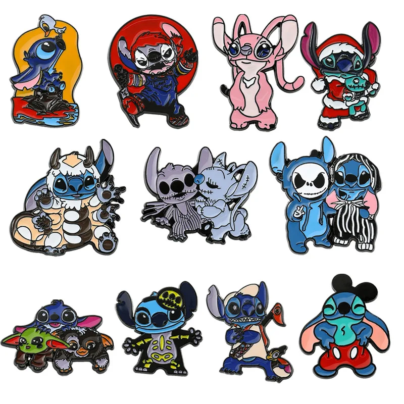 Manufacturers wholesale cartoon brooch pin custom stitch metal badges funny cute cartoon enamel pins for fans friends