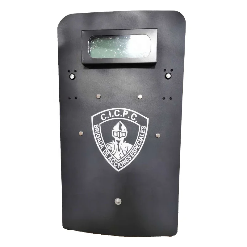 
NIJ III Bulletproof Shield Hand Protector Bulletproof Steel Plate Shield Tactical Defense Armor Bulletproof Glass Window Double 