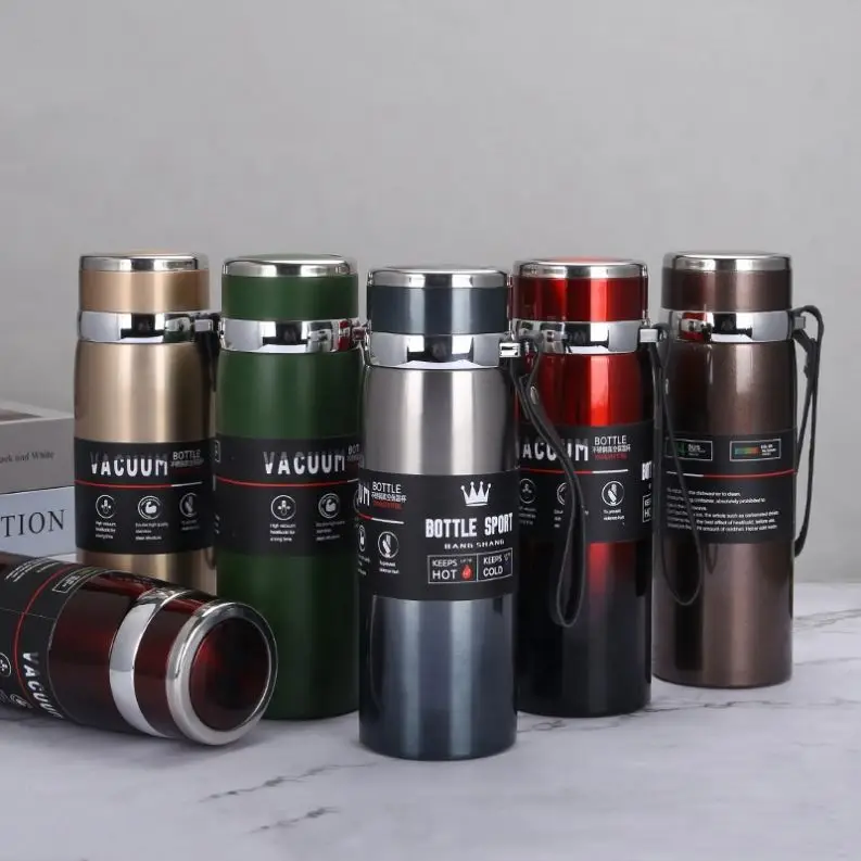 Zogifts Fashion Gradient Stainless Steel Mug, Large Capacity Sports Travel Cup, High-Quality Vacuum Bottle for Outdoor & Mountai