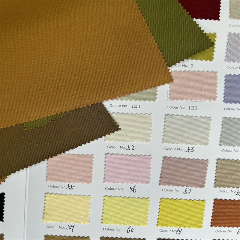 Polyester Spandex PE Bonded Pongee Film Laminated Stretch Fabrics