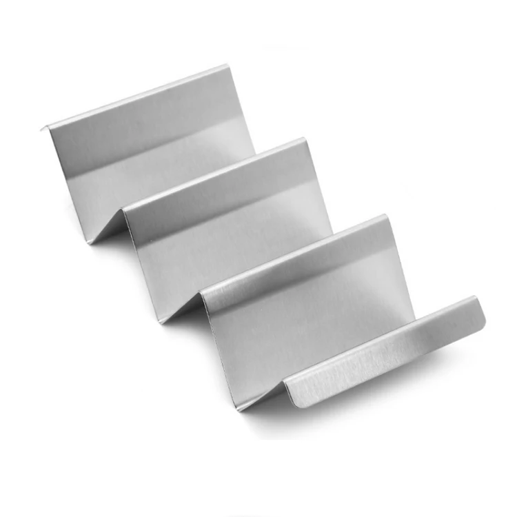 Snack food mexican pancake rack single stainless steel taco rack