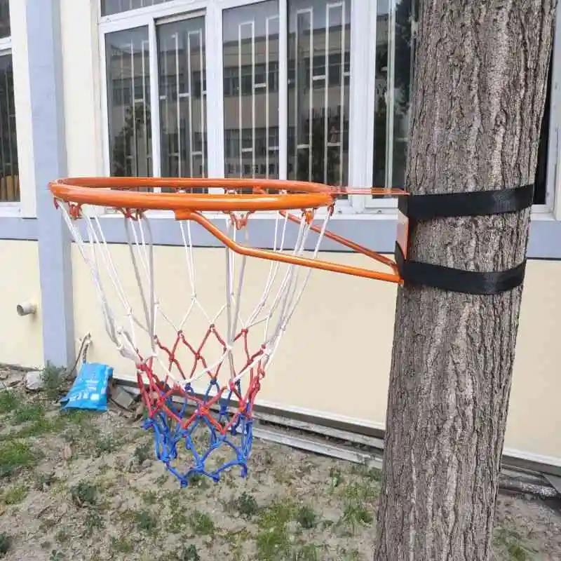 Punch Free Hanging Outdoor Adult Basketball Hoop Home Indoor Wall Mounted Rim