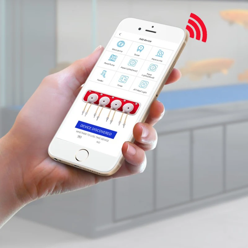 Jebao Jecod MD-4.4 постоянного тока 12 В Wi-Fi умный автоматический насос для морской аквариума с фиксированной поддержкой коралловым рифом