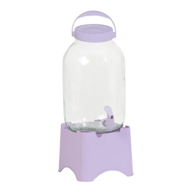 wholesale hot sales high quality new glass jar with tap with stand from turkey