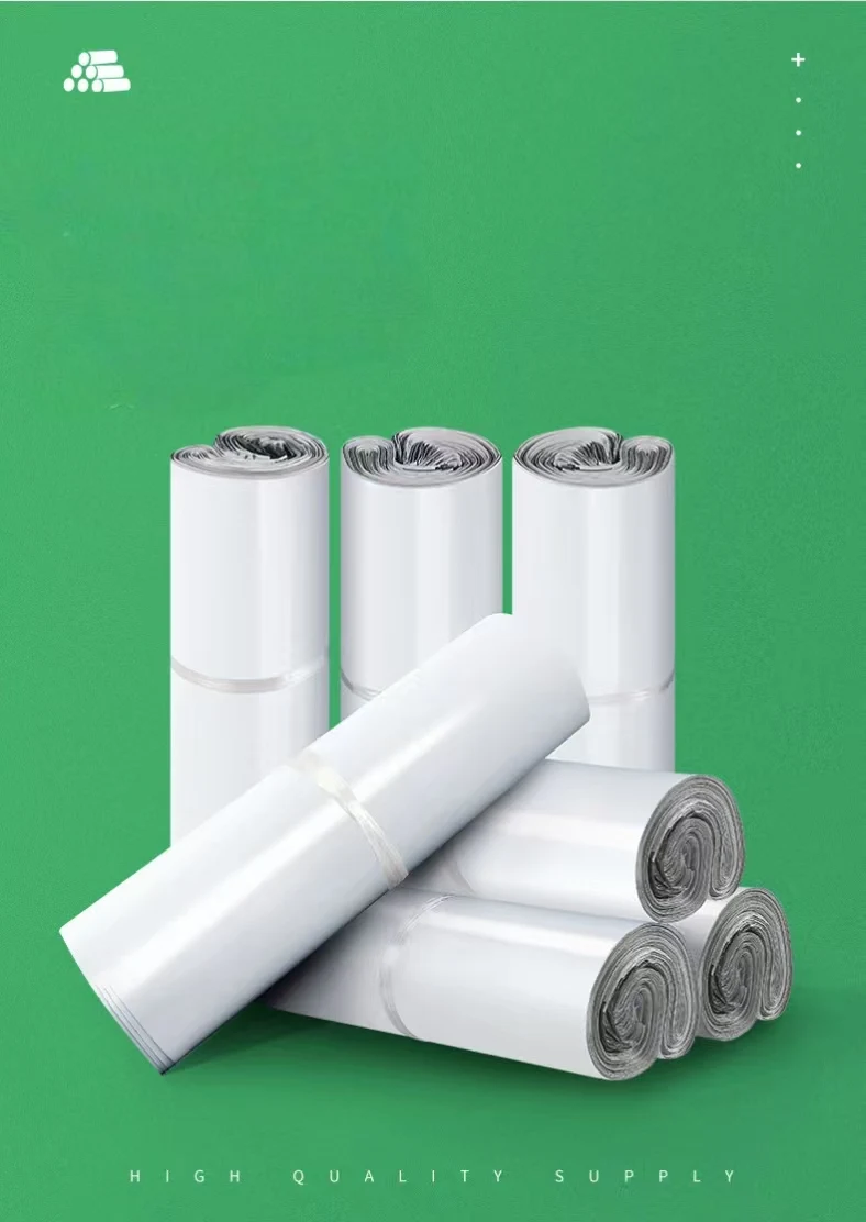 Custom Logo Biodegradable Poly Mailers Express Plastic Clothing Bags for Shoes Underwear Socks Fur Corn for Mailing Packaging