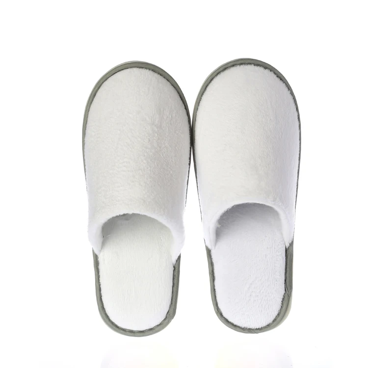 OEM customized logo luxury slipper disposable hotel slippers