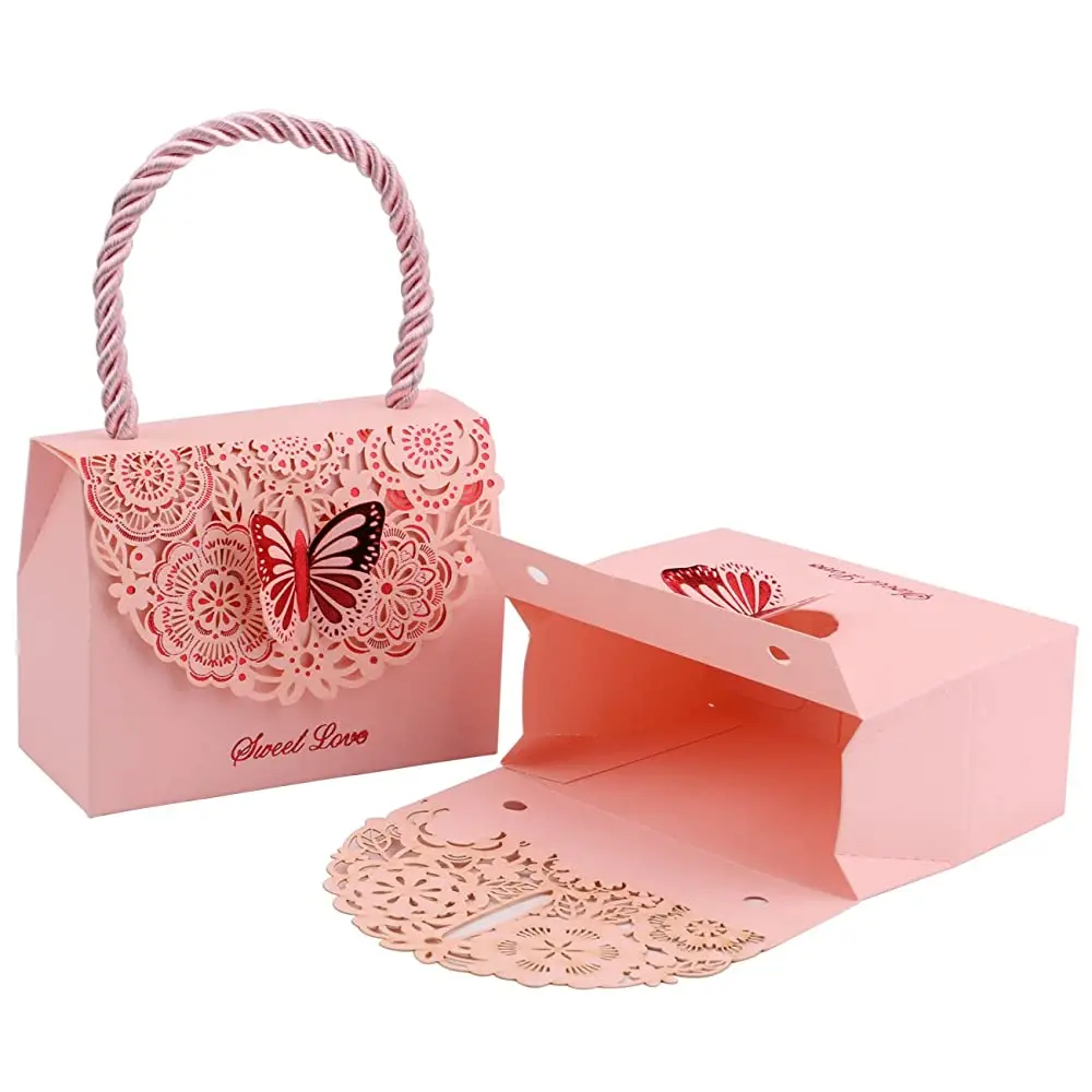 Custom Design Wedding Party Lollipop Fudge Chocolate Box Packaging Confectionary Mini Suitcase Candy Box