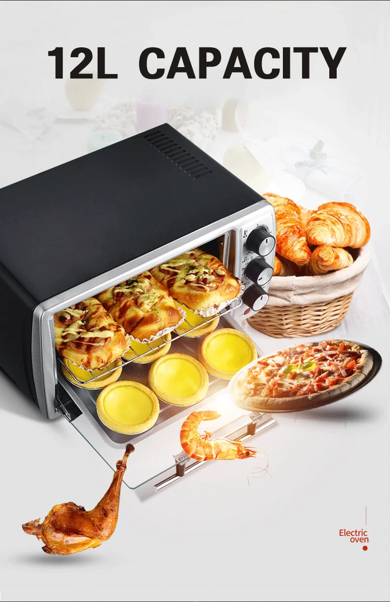 12L multifunctional electric convection oven halogen oven with Europe certificated