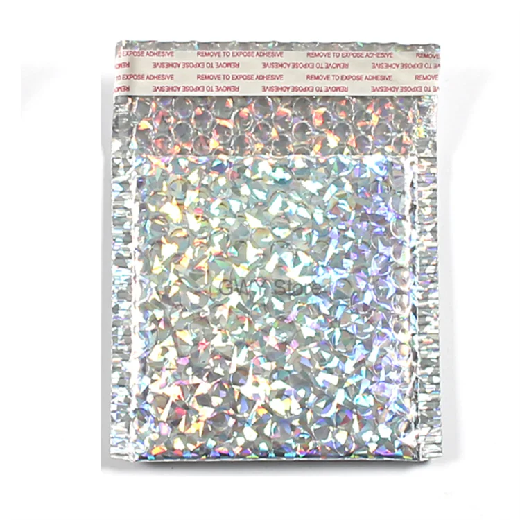 Cosmetic Poly Bag Pink Shipping Packaging Envelope Bag with Bubble/Wrap Bubble Mailer