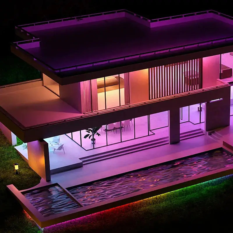 Led Smd 5050 Rgbic Remote Control Waterproof Led Strip Lights AC220V DC24V Decoration Bluetooth Smart Strip Light