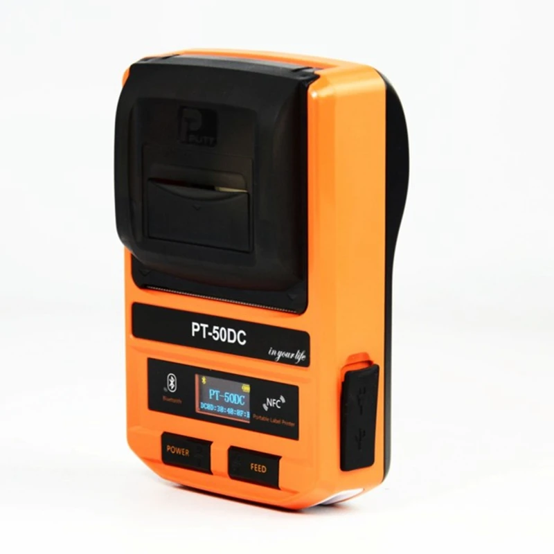 Portable Thermal BT Mini Mobile Android iOS 58mm Pocket receipt label sticker printer Pt-50dc