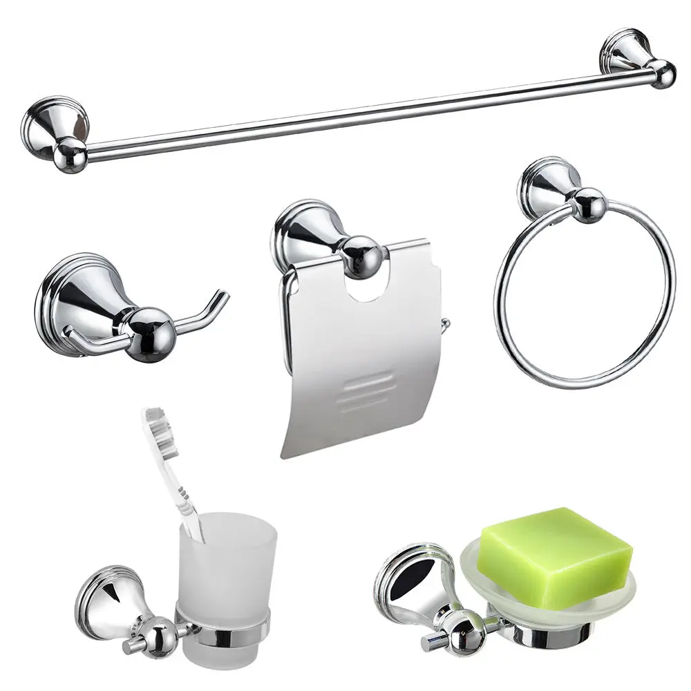 Commercial Hotel bathroom luxury accessories cost-effective zinc alloy bath set bathroom accessories