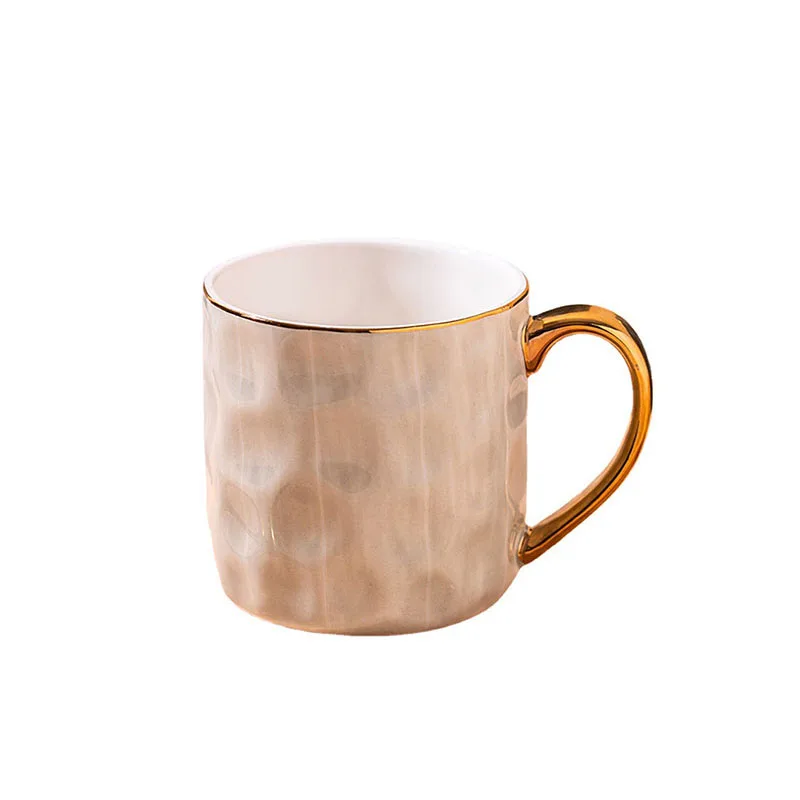 Custom Logo Fine Porcelain Breakfast Cup Luxury Minimalist Design Ceramic Coffee Cup Luxury Cup