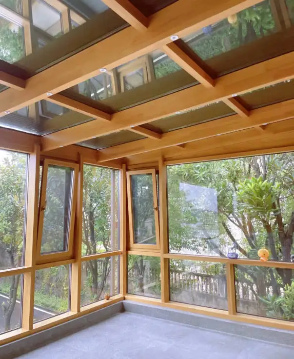 Factory Price Solarium with aluminum glass Solarium Winter Garden glass house