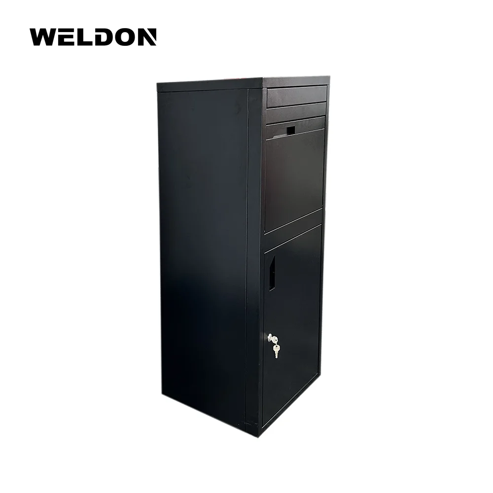 Hot Selling Mailbox Knocked Down Packing Anti Theft Drop Package Delivery Box Parcel Lock Box With Letter Slot