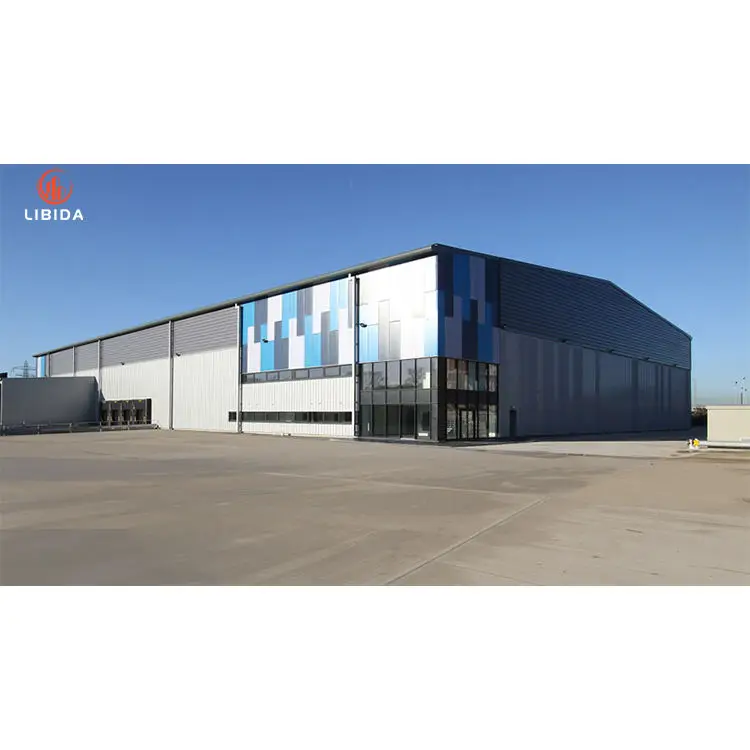 Free Drawing Plan High Quality Pre engineer Prefabricated Galvanized Steel Structural Storage Shed Building Warehouse