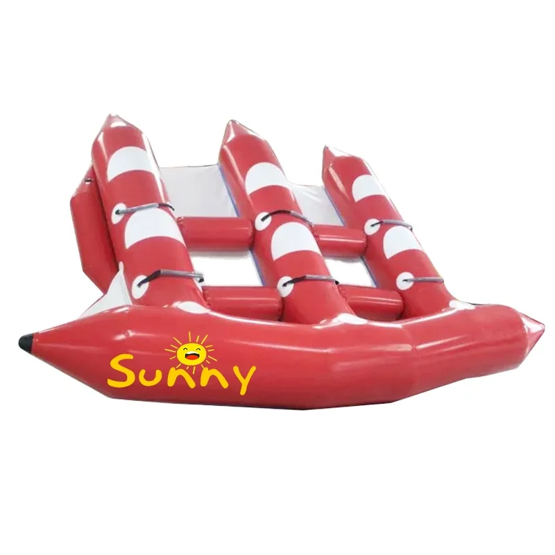 6 perosns inflatable flying manta ray fish/Inflatable flyfish tube/inflatable flying towable