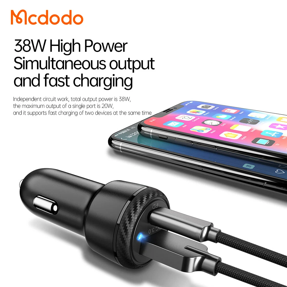 Exw Price Promotional Portable Car Fast Charger Qc3.0 Dual Aluminum Metal Car Charger 38W Simple Pd Fast Car Charger Fast