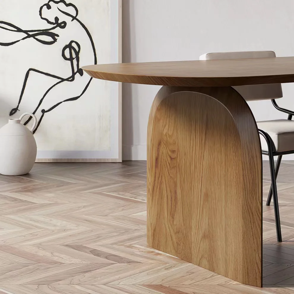 Modern Dining Table Set Furniture Wooden Material Luxury Style Home Dining Wooden Furniture