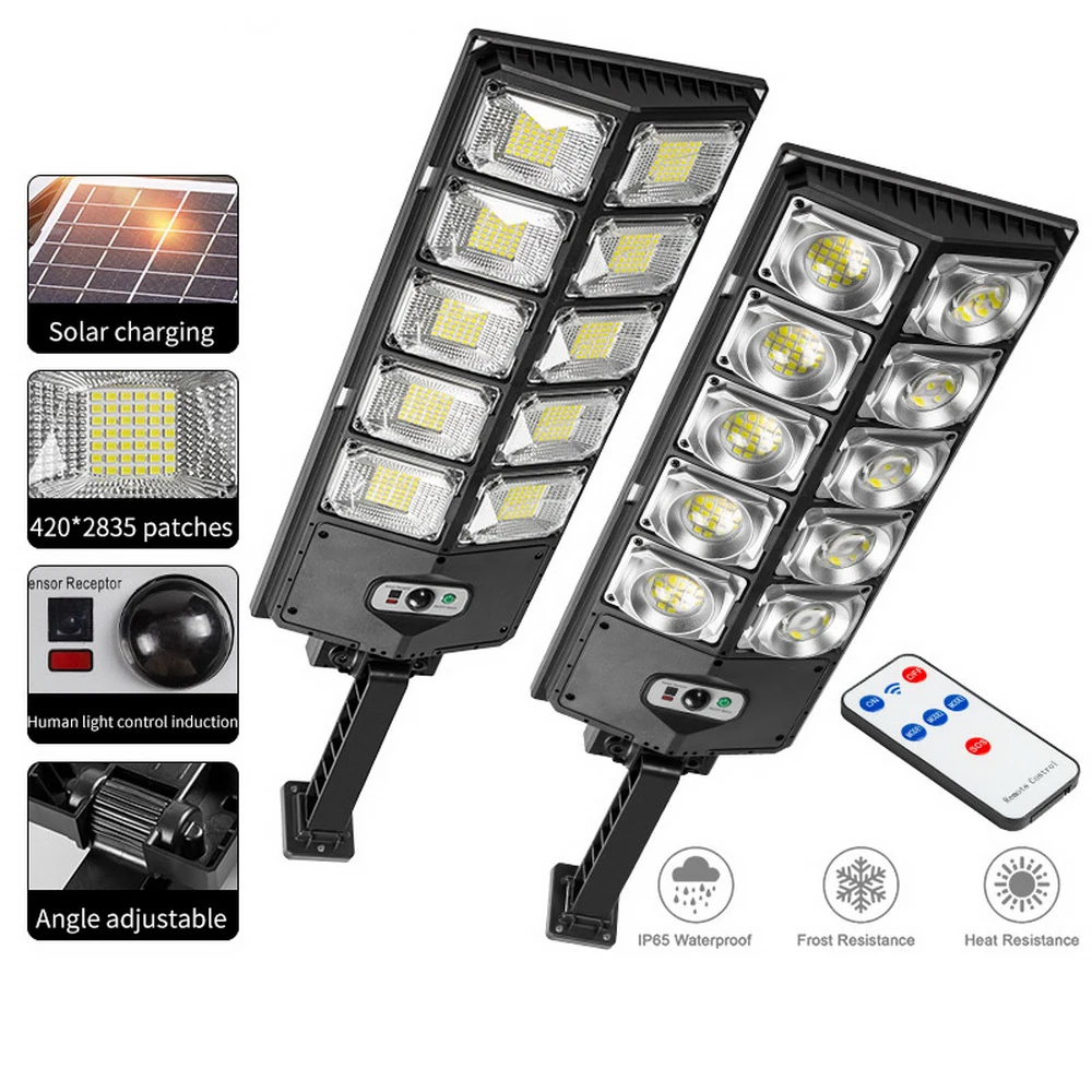 ABS Material Waterproof IP65 Sun Energy Charging Panel Motion Sensor Wall Lamp Integrated Solar Street Light