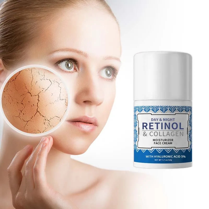 Factory custom semi-finished products Natural Anti-Wrinkle Moisturizing Organic  Retinol Face Cream Face Moisturizer Facial