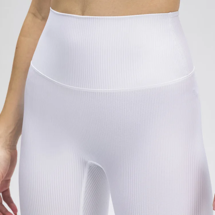 Good Quality Leggings Seamless Soft Ribbed High Waist Sport Winter Fitness Legging Yoga Pants