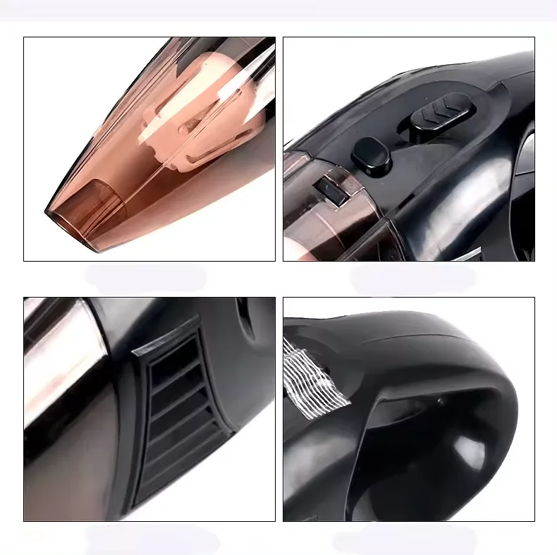 120W Portable Wired Car Vacuum Cleaner 12V Mini Auto Interior Cleaner Handheld Car Interior Cleaning Tool