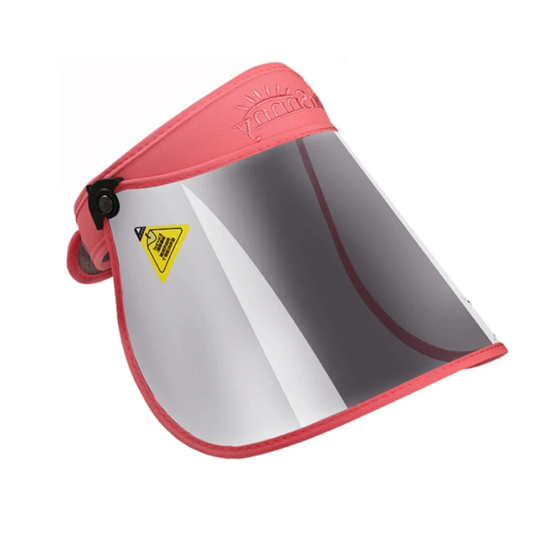 Stock UV Protection Plastic PVC Visor Cap Beach Sun visor Hat Promotion Advertising Tuorist Team Wide Brim Airtop Cap