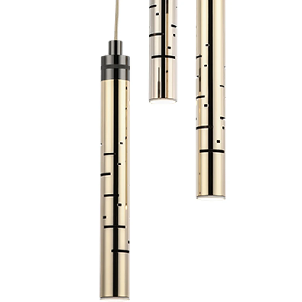 Nordic Modern Golden Chandeliers Fixtures Loft LED Hanging Pendant Lamp Bedroom Bar Droplight for Kitchen Restaurant Luxury Lamp