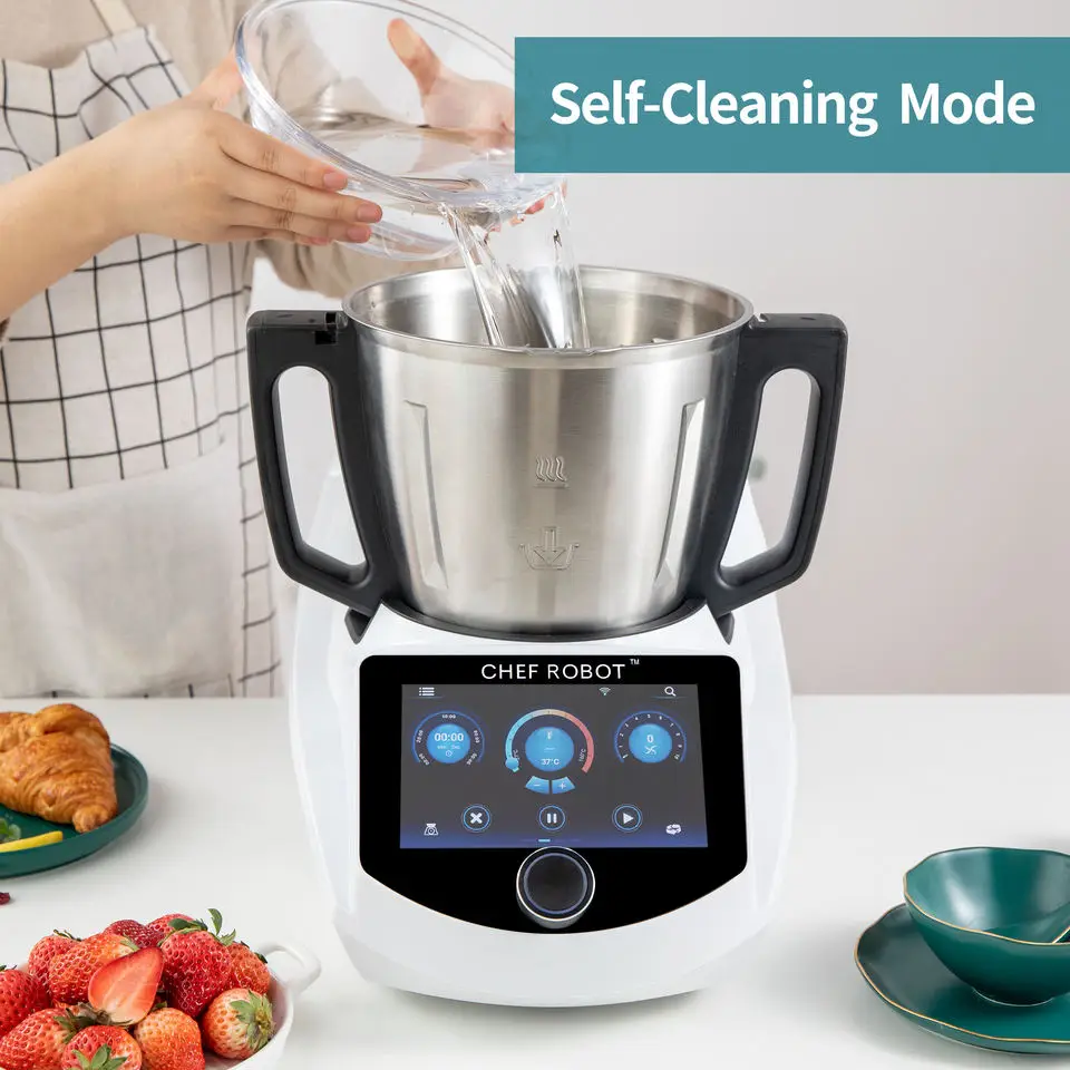 High Power Multifunctional blender Robot Cooker and Food Processor with big colored screen