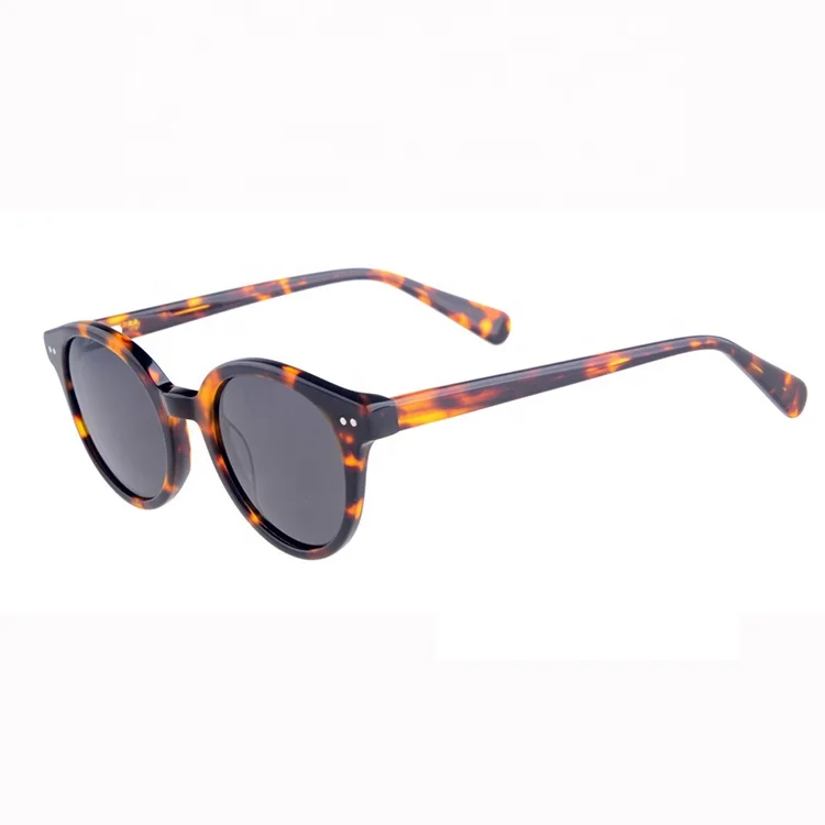 Women Man Vintage Sunglasses Retro Circle Frame Polarized Eyewear