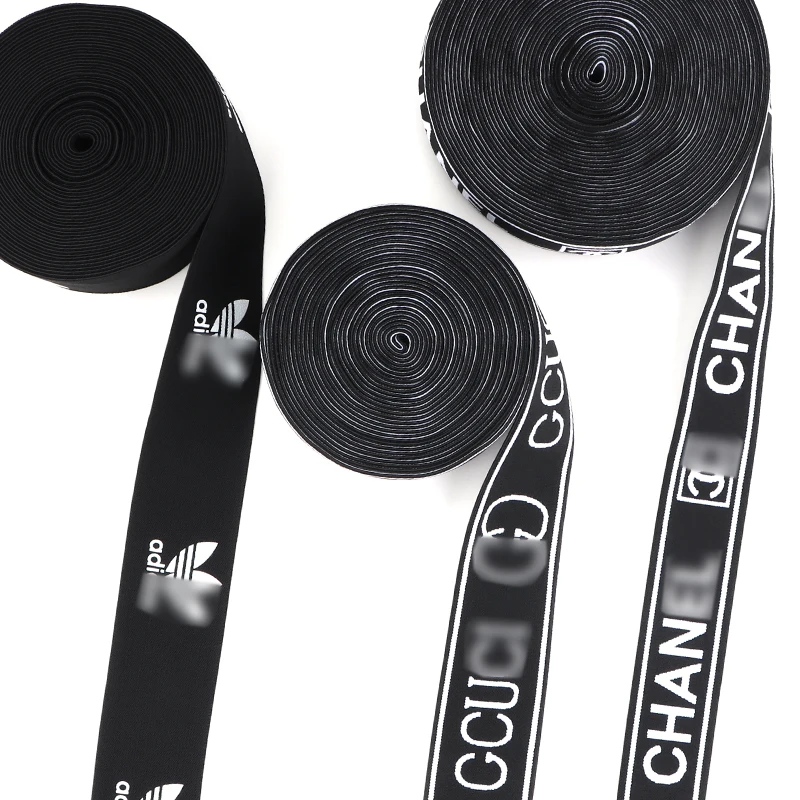 Оптовая продажа, жаккардовая лента на заказ, модный нейлоновый ремешок для одежды