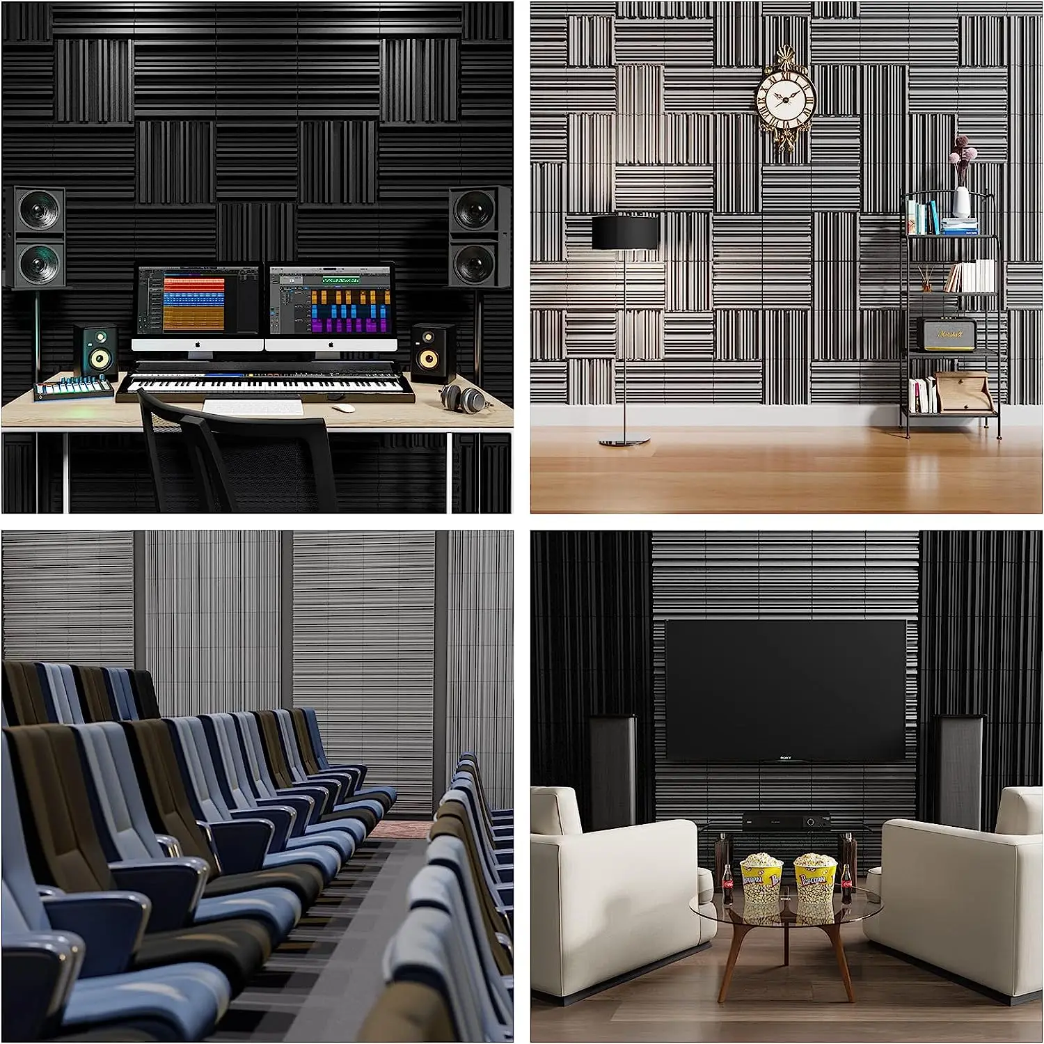Woxin Broadband 2024 New Products Studio Equipment Sound Insulation Foam Sound Proof Wall Panels