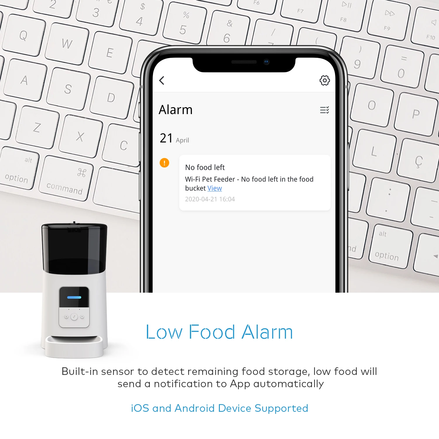 Google alexa adjustable elevated infrared pet plan automatic gravity timed quantitative electronic reminder smart pet feeder