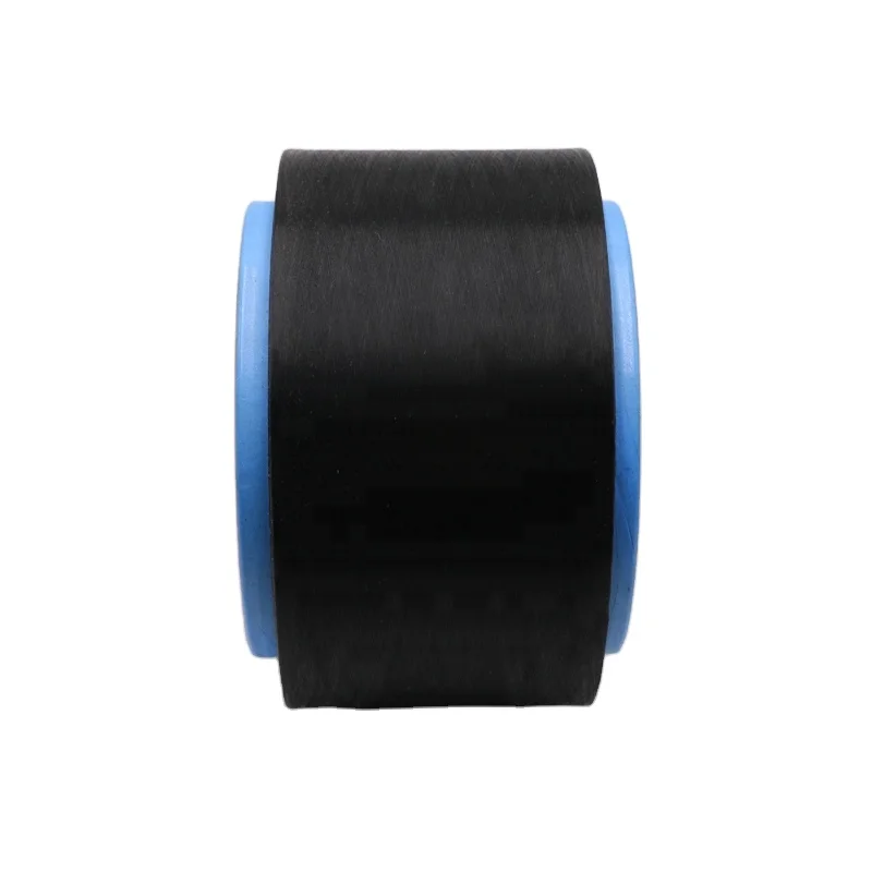 black  carbon inside conductive nylon fiber filaments 40D/6F for Anti-Static yarn/ESD fabric/electronics mill glove-XTAA199