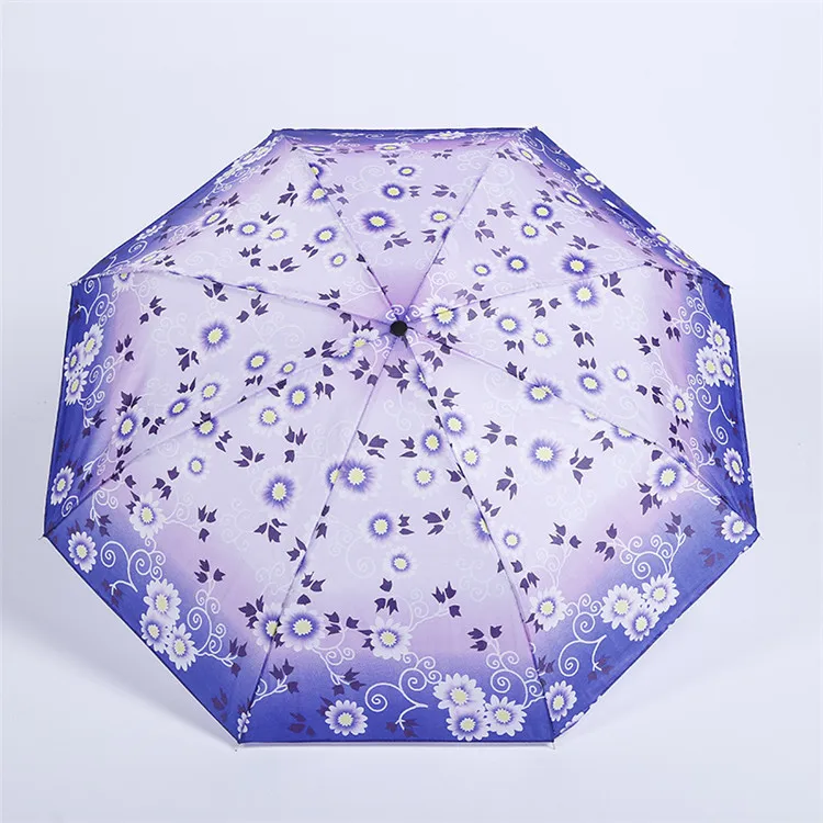 
wholesale cheap price disposable custom promotional shangyu umbrella factory 3 fold print 