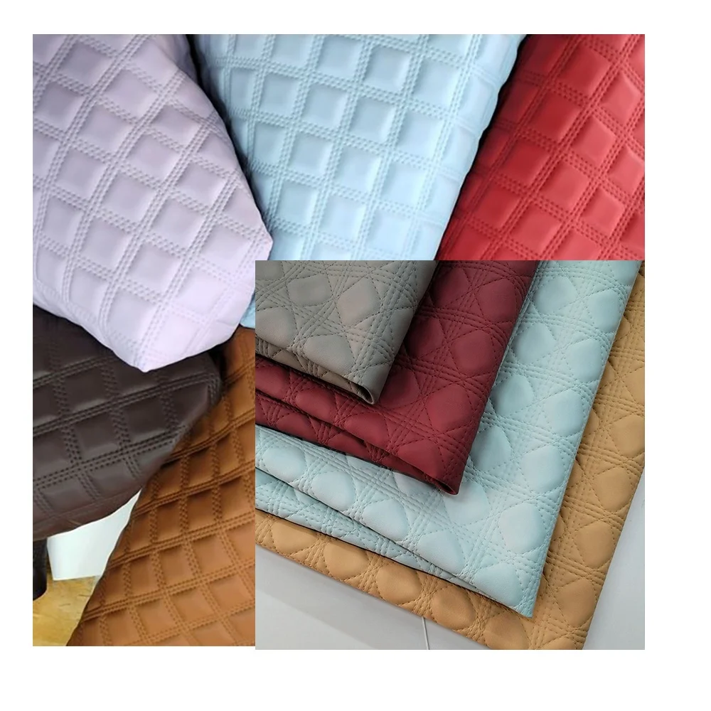 Factory Wholesale Car Seat Sofa Chair Cover Embossed Synthetic PVC Leather Material