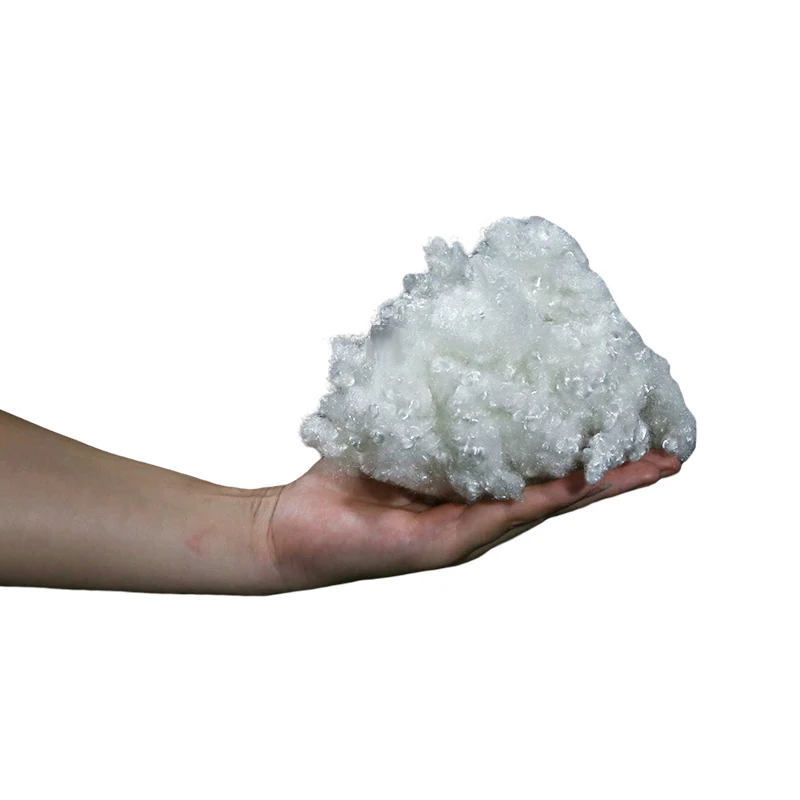 JYPF r-PET бутылки хлопья переработанные пушистые HCS Силиконизированные 15D/32 мм Полиэфирное штапельное волокно для подушек пододеяло наполнение для подушки