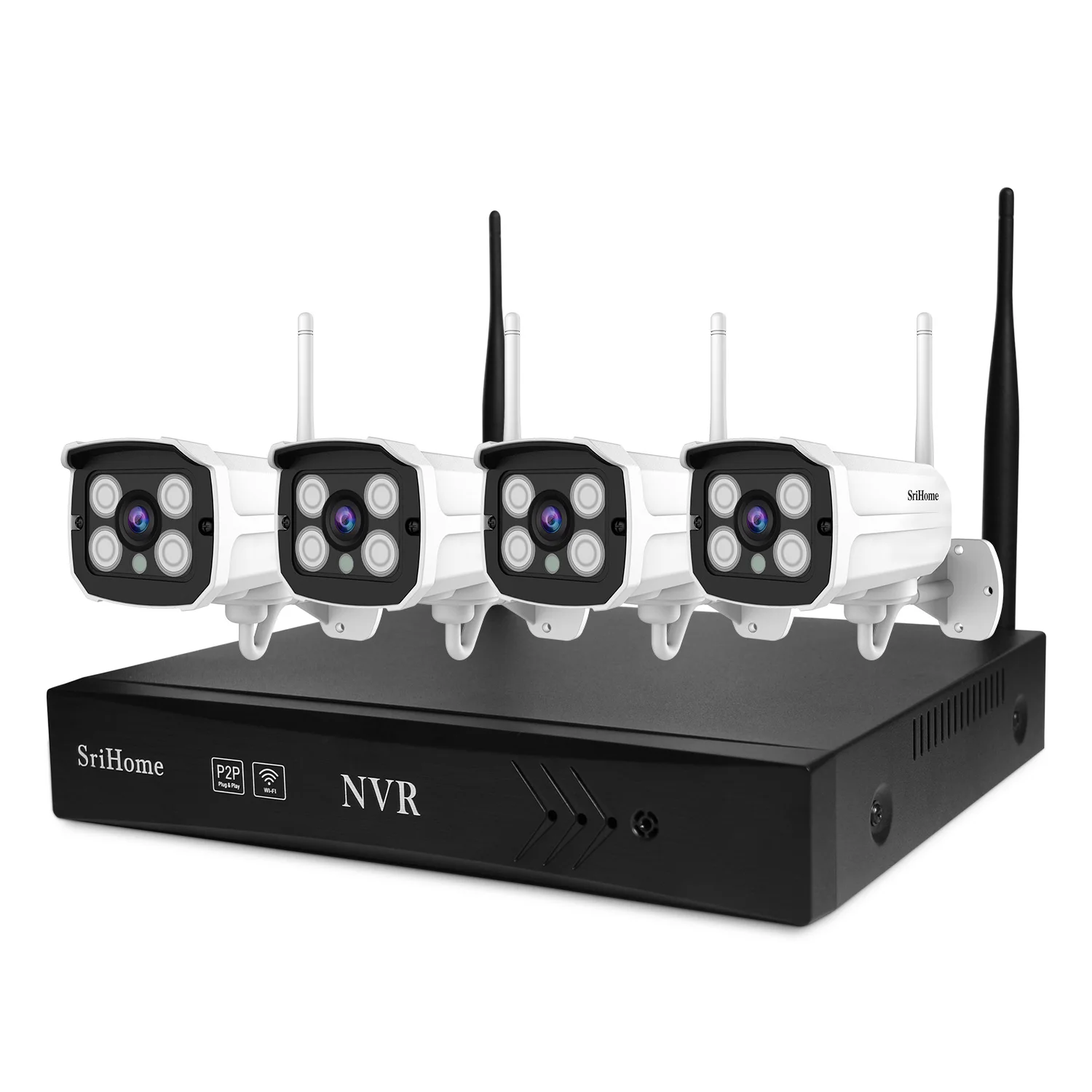  16CH WiFi POE NVR комплект видеонаблюдения 1080P 8CH H.264 Беспроводной Kit 2.0MP IP камера 24/7