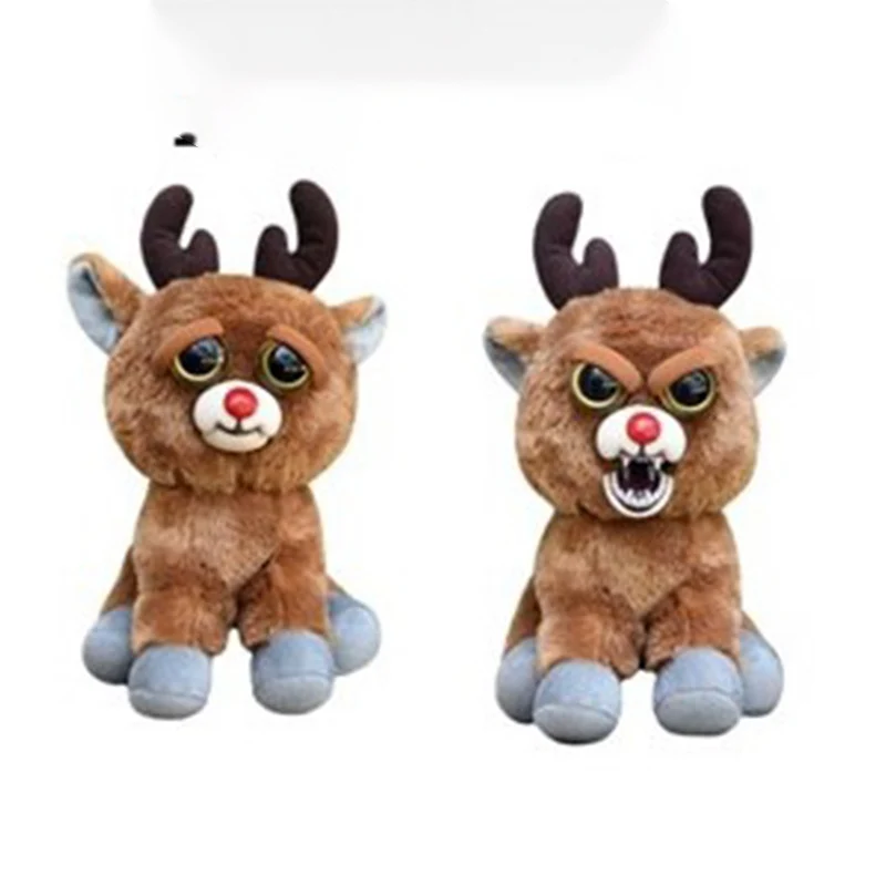 
Adorable Angry Toy Feisty Pet Brainless Brian Soft Plush Stuffed Triceratops for Christmas 