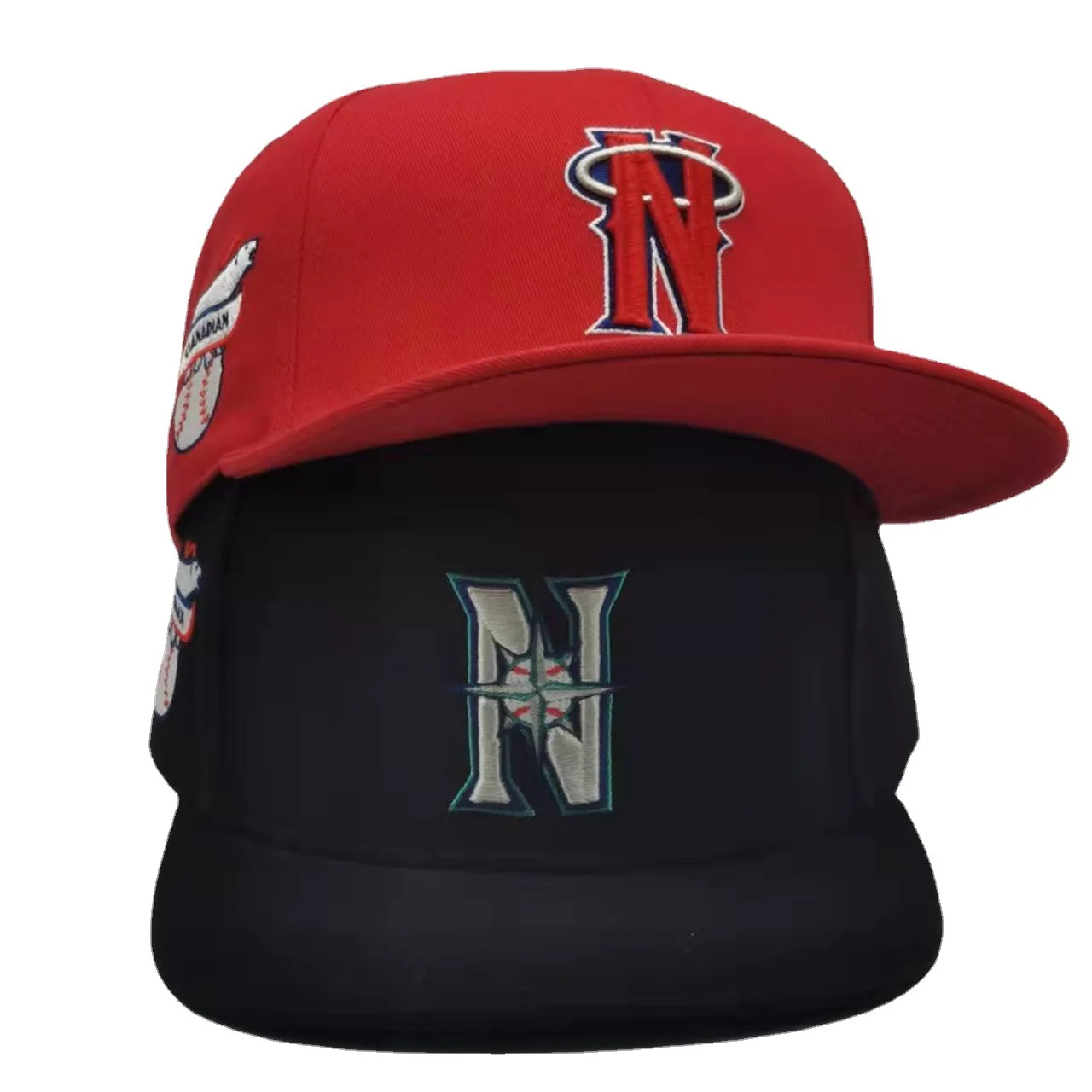 6 Panel Custom logo Snap Back Caps Design Structured Embroidered Snapback Hat Cap for Men