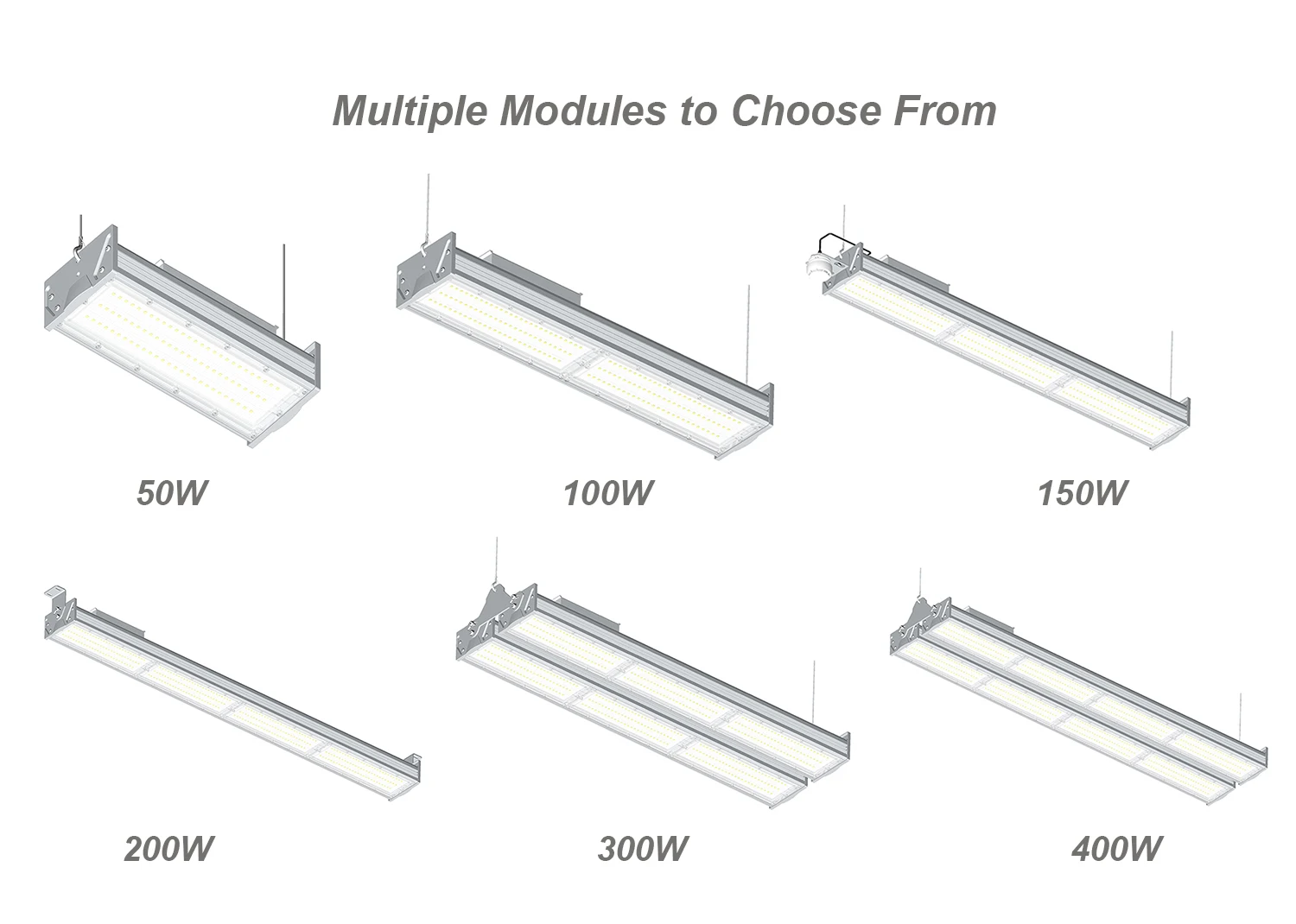 5 Years Warranty Ip65 Industrial Office Light Warehouse Lamps Linear Light Led 100W 150W 200W 300W 500W High Shop Bay Lights